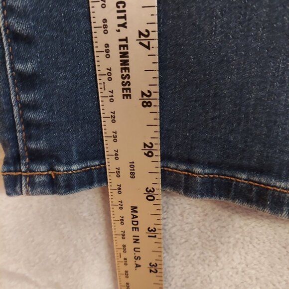 Lane Bryant Womens Size 18 37x30 Flex Magic Waist Mid Rise Straight Denim Jeans - Picture 4 of 15